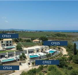  3 bedroom stone villa with pool & seaview, near Acharavi, sleeps 6